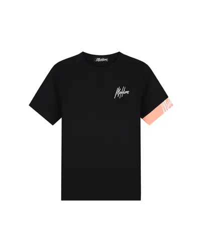 Malelions - T-shirt korte mouw - Zwart - Men Captain T-Shirt 2.0 - Mm1-Hs25-01