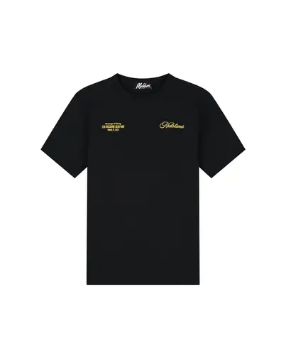 Malelions - T-shirt korte mouw - Zwart - Men Champagne T-shirt - Mm1-Hs25-61