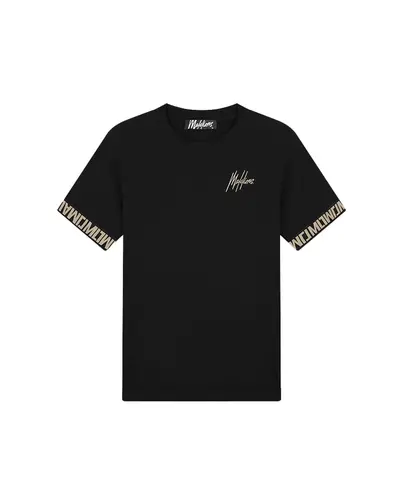 Malelions - T-shirt korte mouw - Zwart - Men Venetian T-shirt - Mm1-Hs25-09