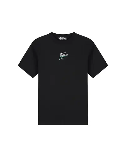 Malelions - T-shirt korte mouw - Zwart - Split T-Shirt - mm3-ss25-09