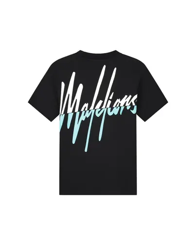 Malelions - T-shirt korte mouw - Zwart - Split T-Shirt - mm3-ss25-09