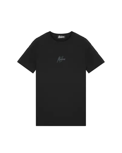 Malelions - T-shirt korte mouw - Zwart - Venetian T-Shirt 2.0 - Mm3-Ss25-39