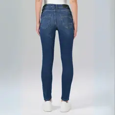 Miracle of denim - Suzy Skinny mid blue - 5-pocket jeans - Donkere denim