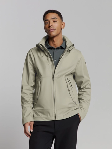 No Excess - Herenjas - Groen - Jacket Mid Long Hood Detachabl - 27630225