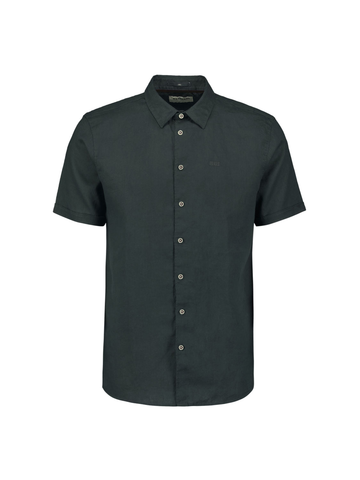 No Excess - Overhemd korte mouw - Groen - Shirt Short Sleeve Solid With - 27480321Sn