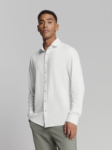 No Excess - Overhemd lange mouw - Ecru - Shirt Jersey Travel - 27470285