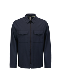 No Excess - Overshirt - Donkerblauw - Overshirt Zip Closure Stretch - 26511101