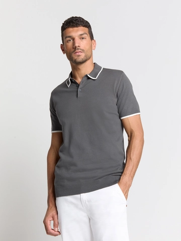 No Excess - Polo - Grijs - Pullover Short Sleeve Polo But - 28240456
