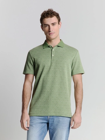No Excess - Polo - Groen - Polo 2 Coloured Jacquard - 27380353