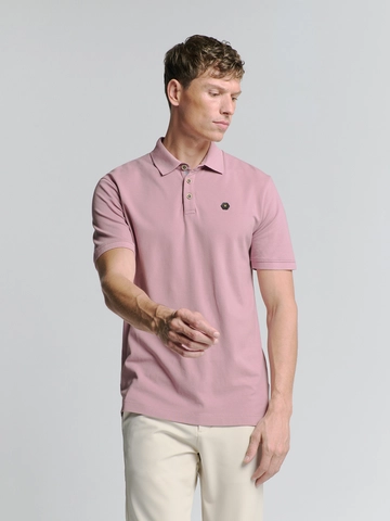 No Excess - Polo - Roze - Polo Pique Garment Dyed - 27380201Sn