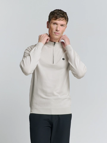No Excess - Schipperstrui - Ecru - Pullover Half Zip - 27210106Sn