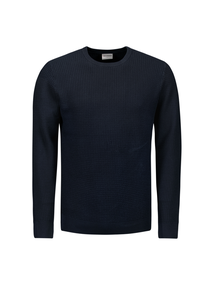 No Excess - Sweater lange mouw - Donkerblauw - Pullover Crewneck 2 Coloured W - 26211112