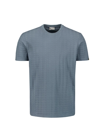 No Excess - T-shirt korte mouw - Blauw - T-Shirt Crewneck Solid Relief - 28320431