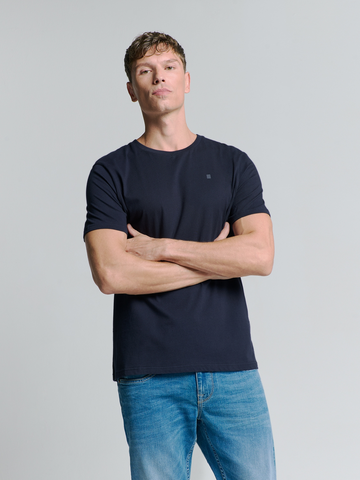 No Excess - T-shirt korte mouw - Donkerblauw - T-Shirt Crewneck Solid Basic - 26341101