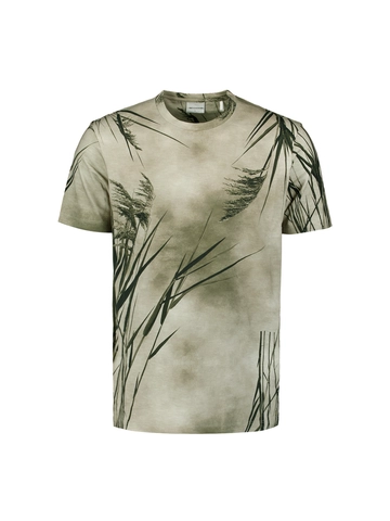 No Excess - T-shirt korte mouw - Ecru - T-Shirt Crewneck Slub Allover - 27350316