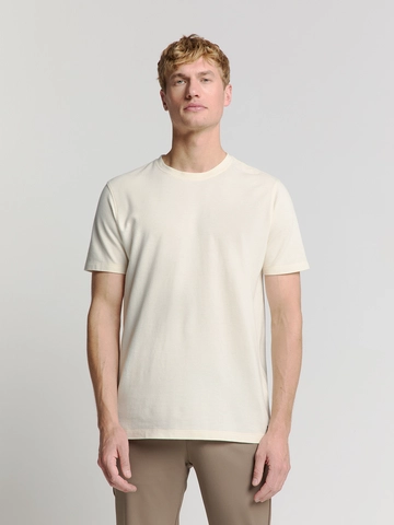 No Excess - T-shirt korte mouw - Ecru - T-Shirt Crewneck Solid Relief - 28350405