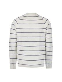 No Excess - Trui met ronde hals - Ecru - Pullover Crewneck Stripes - 27230116