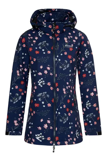 Nordberg - Damesjas - Marineblauw - Flower ladies softshell - 5S-Ls05801-Ny