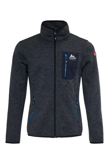 Nordberg - Jacket - Antraciet - Noa Mens fleece - 5s-mf03601-ae