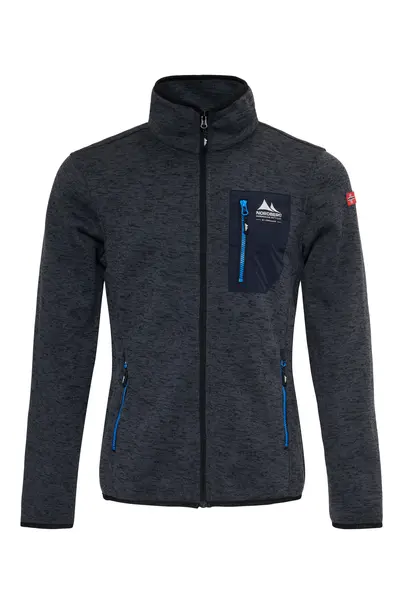Nordberg - Jacket - Antraciet - Noa Mens fleece - 5s-mf03601-ae