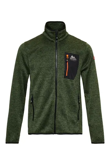 Nordberg - Jacket - Groen - Noa Mens fleece - 5s-mf03601-gn