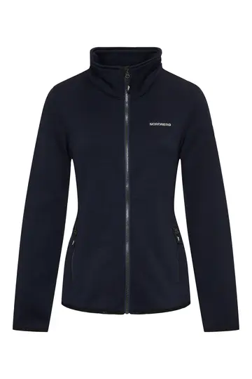 Nordberg - Tussenjas - Marineblauw - Andrea Knitted Fleece Jacket - 5S-Lf01901-Ne
