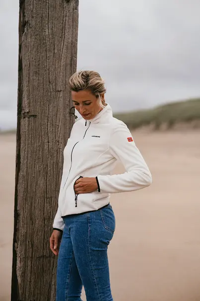 Nordberg - Vest - Ecru - Ausbrenner Polar Fleece Jacket - 5S-Lf00201-Oe