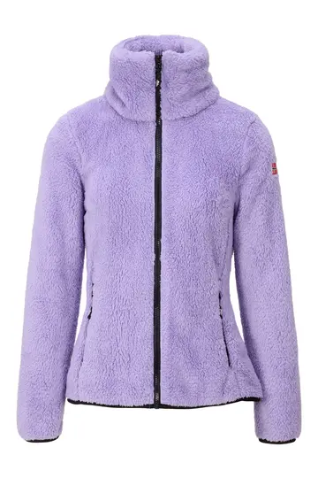 Nordberg - Vest - Lila - Evy Teddy Fleece Jacket - 5S-Lf01301-Li