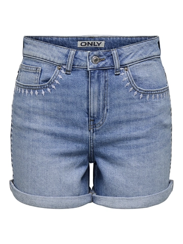 Onljosephine stret emb shorts
