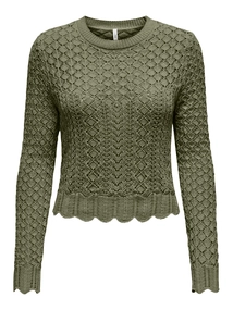 Onlsaga life ls o-neck cc knt