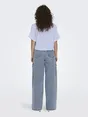 Only - Blouse korte mouw - Ecru - Onlpaula Life S/S Tie Shirt Wv - 15281497