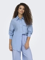 Only - Blouse lange mouw - Blauw - Onltania Life Ls Shirt Wvn - 15340270