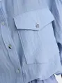 Only - Blouse lange mouw - Blauw - Onltania Life Ls Shirt Wvn - 15340270