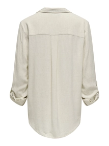 Only - Blouse lange mouw - Ecru - Onlyasmin-Siesta Ls Li Bl Shir - 15349102