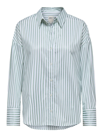 Only - Blouse lange mouw - Groen - Onloregon Solo Shirt Wvn - 15314330