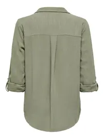 Only - Blouse lange mouw - Groen - Onlyasmin-Siesta Ls Li Bl Shir - 15349102