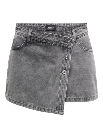 Only - Denim rok - Lichtgrijs - Onllesly Reg Lb Dnm Skort Bj N - 15256608