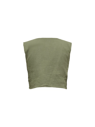 Only - Gilet - Groen - Onlthyra Sl Emb Vest Wvn - 15355338