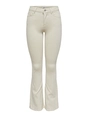 Only - Jeans - Ecru - Onlblush Mid Flared Dnm - 15230778