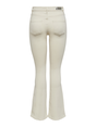 Only - Jeans - Ecru - Onlblush Mid Flared Dnm - 15230778