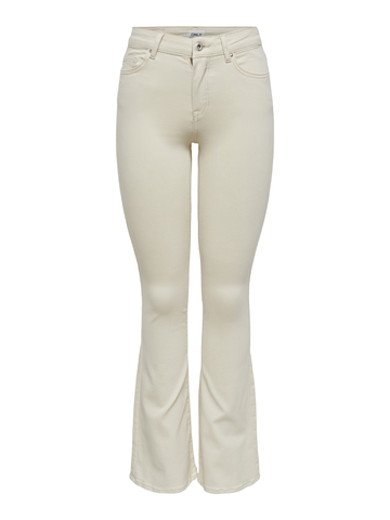 Only - Jeans - Ecru - Onlblush Mid Flared Dnm - 15230778