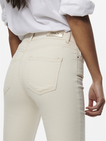 Only - Jeans - Ecru - Onlblush Mid Flared Dnm - 15230778