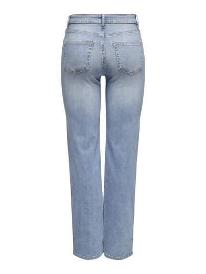 Only - Jeans - Lichte Denim - Onlblush Mid Straight Dnm - 15337794