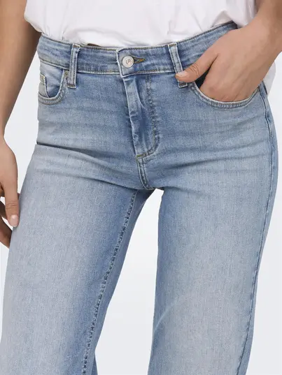 Only - Jeans - Lichte Denim - Onlblush Mid Straight Dnm - 15337794