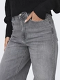 Only - Jeans - Lichtgrijs - Onlmadison Blush Hw Wid Dnm Re - 15299800