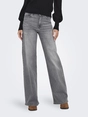 Only - Jeans - Lichtgrijs - Onlmadison Blush Hw Wid Dnm Re - 15299800