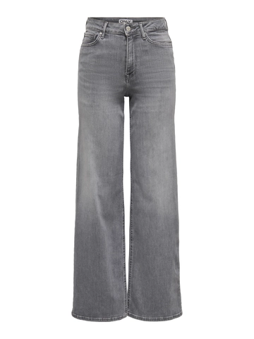 Only - Jeans - Lichtgrijs - Onlmadison Blush Hw Wid Dnm Re - 15299800