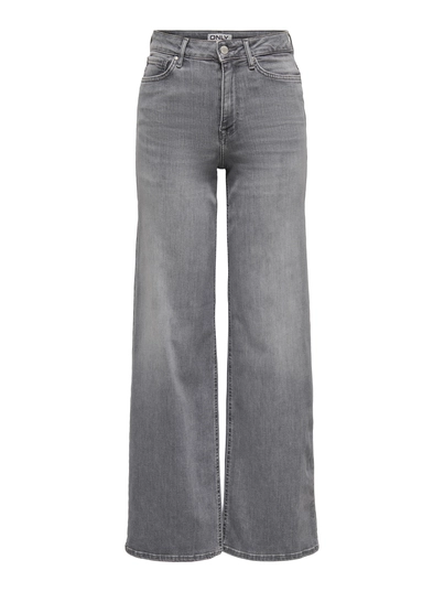 Only - Jeans - Lichtgrijs - Onlmadison Blush Hw Wid Dnm Re - 15299800