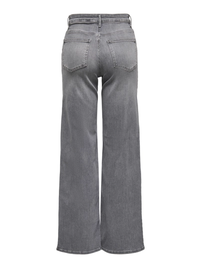 Only - Jeans - Lichtgrijs - Onlmadison Blush Hw Wid Dnm Re - 15299800