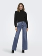 Only - Jeans - Stonewashed Denim - Onlmadison Blush Hw Wide Dnm - 15282980